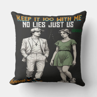Couple d'anges symboliques Coussin de jet