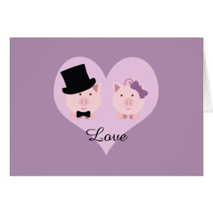 Couple de cochon mignon