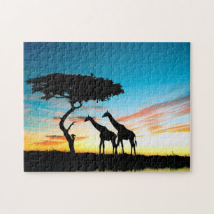 Couple de girafe, Puzzle