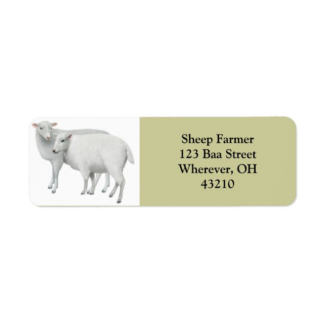 Couple de mouton personnalisable (Devant)