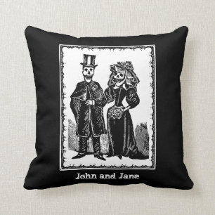 Couple de squelette - Coussin n° 2 (Personnaliser)