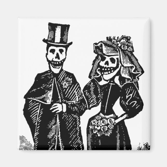 Couple de squelette - Magnet #3 (Devant)