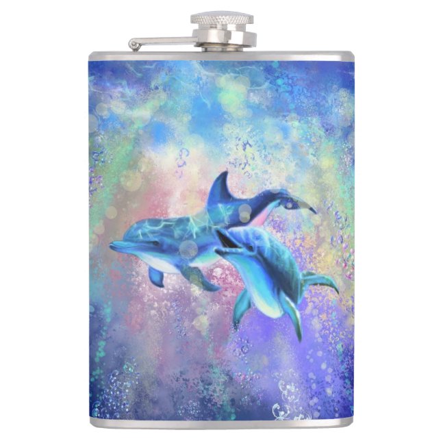 Couple Dolphin Flask (Front)