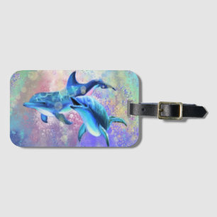 Couple Dolphin Luggage Tag