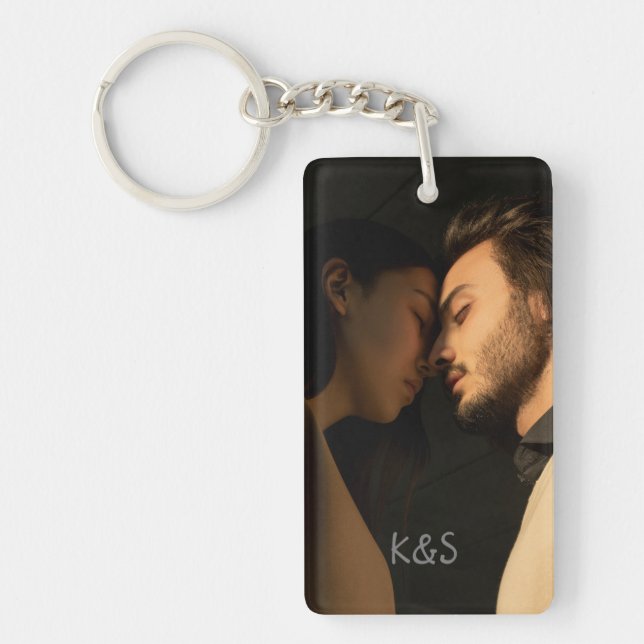 Couple élégant avec photo et texte personnalisé (Devant)