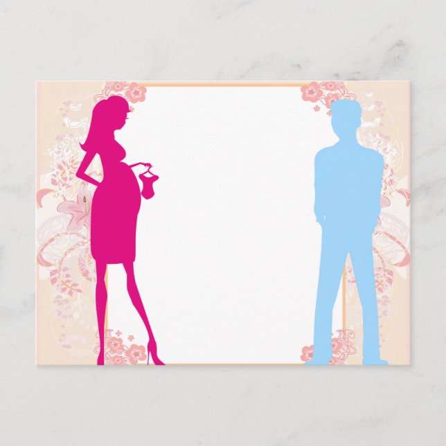 couple expecting baby postcard (Front)