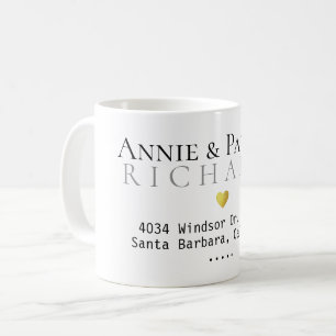couple family his her name whitemug coffee mug