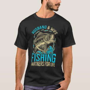 Couple Fishing Husband Wife Fishing Partnerlook T-Shirt