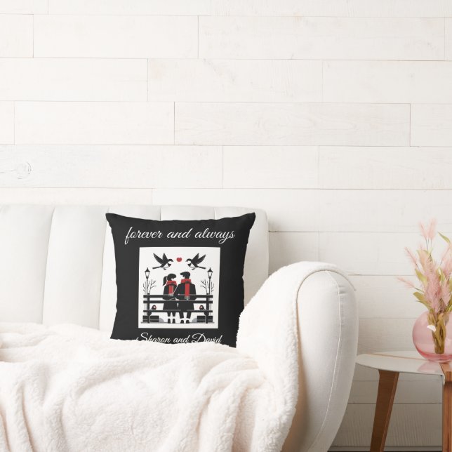 Couple Forever Throw Pillow (Couch)