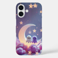 Couple Ghost on Moon Design