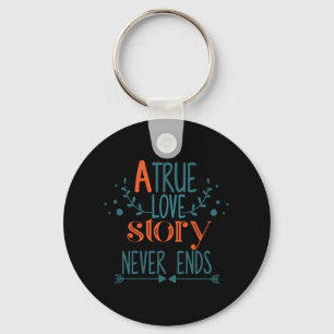 Couple Gift A True Love Story Keychain