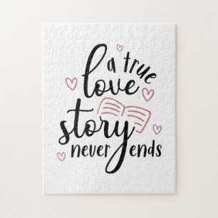 Couple Gift A True Love Story Never End Jigsaw Puzzle