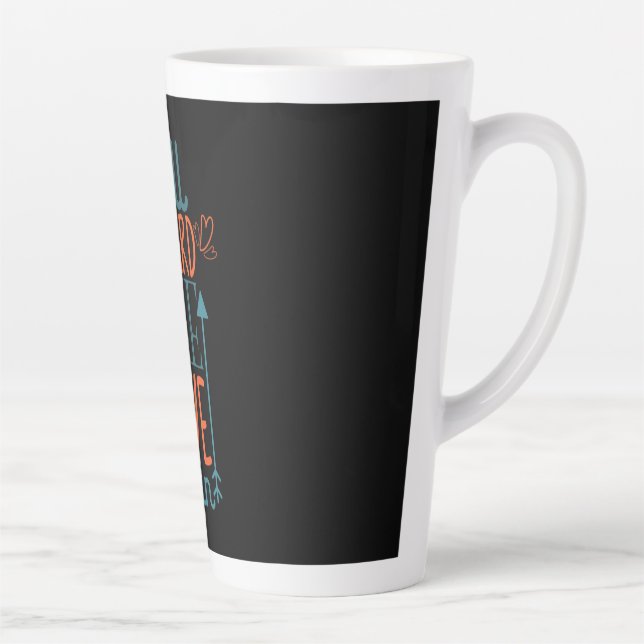 Couple Gift All Aboard The Love Train Latte Mug (Right)