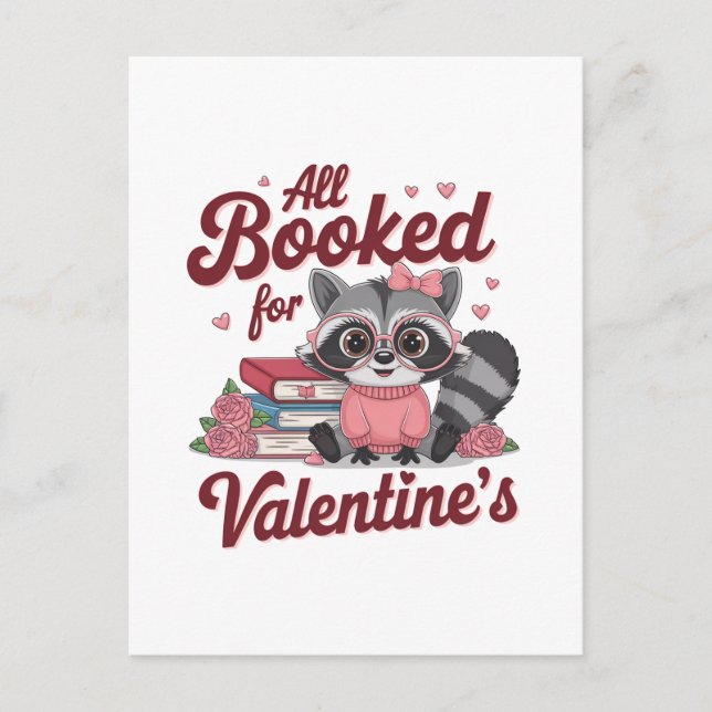 Couple Gift All Booked for Valentines Postcard (Front)