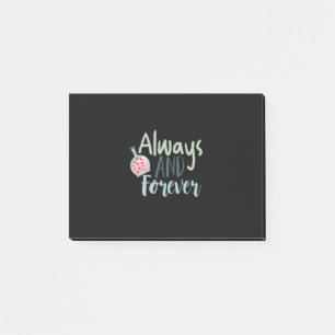 Couple Gift Always And Forever Post-it Notes