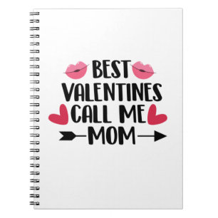 Couple Gift Best Valentines Call Me Mom Notebook