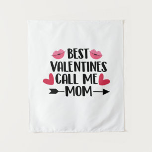 Couple Gift Best Valentines Call Me Mom Tapestry