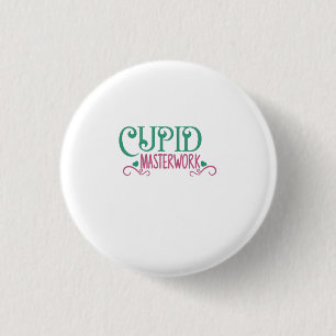 Couple Gift Cupid Masterwork 1 Inch Round Button