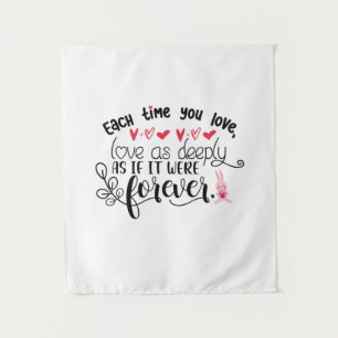 Couple Gift Each Time You Love Forever Tapestry