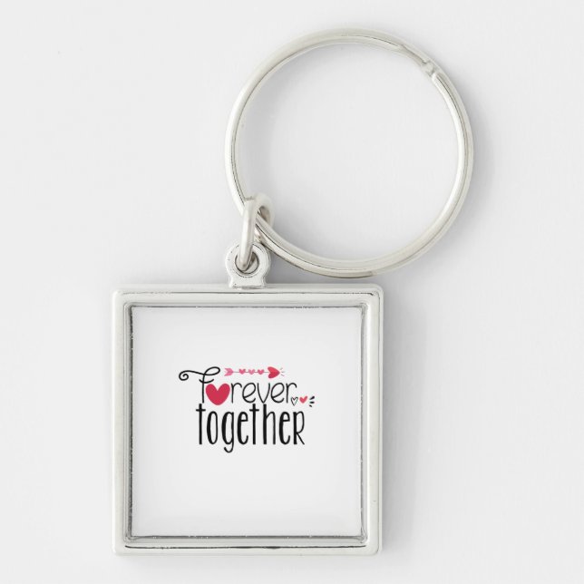 Couple Gift Forever Together Keychain (Front)