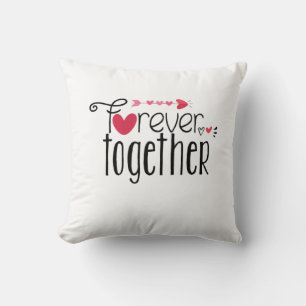 Couple Gift Forever Together Throw Pillow