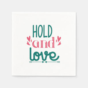 Couple Gift Hold And Love Napkin
