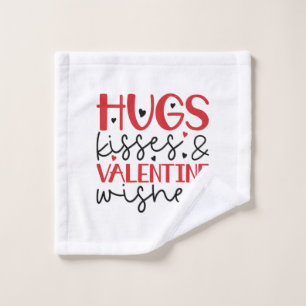 Couple Gift Hugs Kisses Wishes Wash Cloth