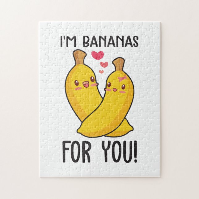 Couple Gift I Am Bananas For You Jigsaw Puzzle (Vertical)