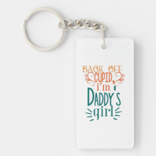Couple Gift I Am Daddy Girl Keychain