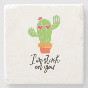 Couple Gift I Am On You Stone Coaster