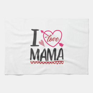 Couple Gift I Love Mama Kitchen Towel