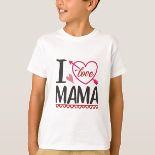 Couple Gift I Love Mama T-Shirt