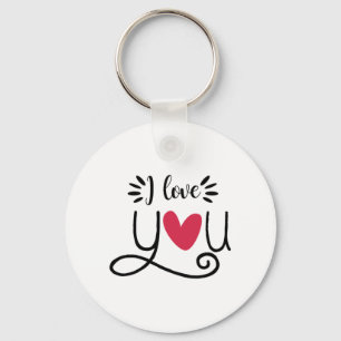 Couple Gift I Love You Keychain
