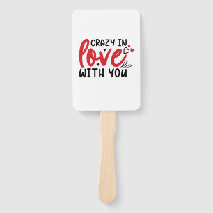 Couple Gift In Love With You Hand Fan