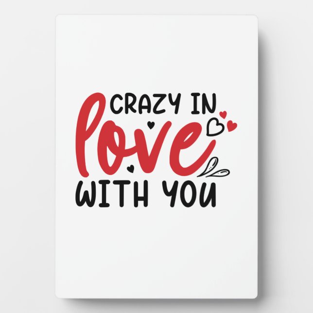 Couple Gift In Love With You Plaque (Front)