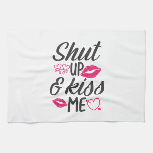 Couple Gift Kiss Me Kitchen Towel