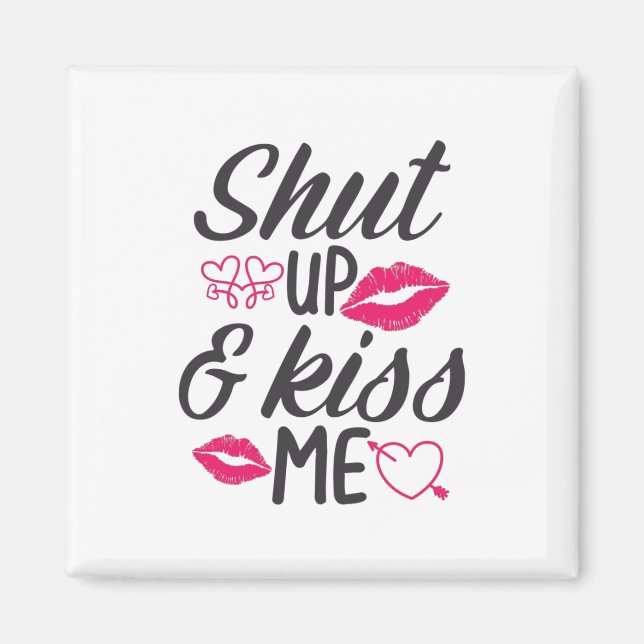 Couple Gift Kiss Me Magnet (Front)
