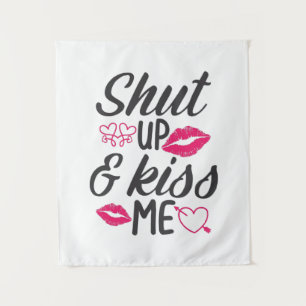 Couple Gift Kiss Me Tapestry