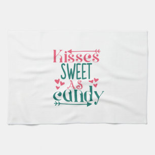 Couple Gift Kisses Sweet As Candy Kitchen Towel