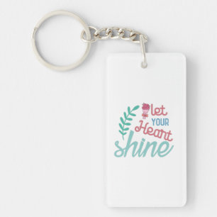 Couple Gift Let Your Heart Shine Keychain