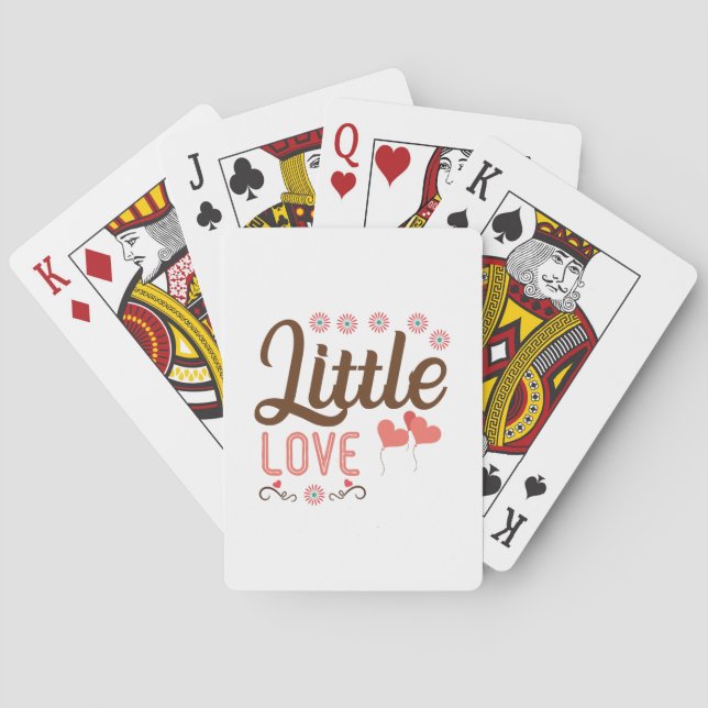 Couple Gift Little Love Playing Cards (Back)