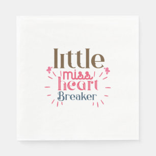 Couple Gift Little Miss Heart Napkin