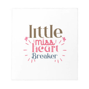 Couple Gift Little Miss Heart Notepad