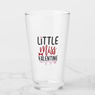 Couple Gift Little Miss Valentine Glass