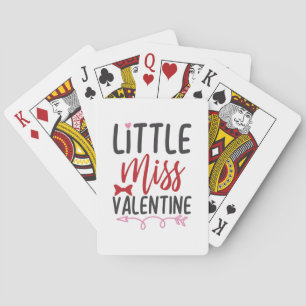 Couple Gift Little Miss Valentine Playing Cards