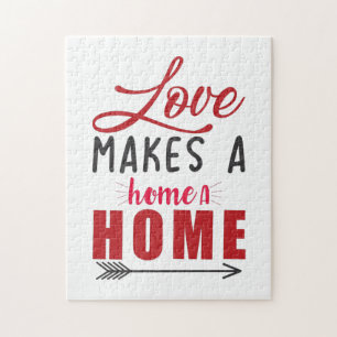 Couple Gift Love Makes A Home Jigsaw Puzzle
