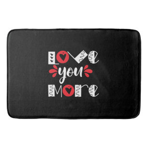 Couple Gift Love You More Bath Mat