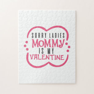 Couple Gift Mommy Is My Valentine Jigsaw Puzzle