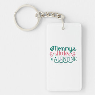 Couple Gift Mommy's Little Valentine Keychain
