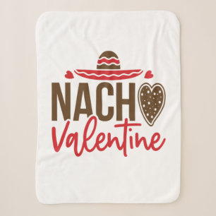 Couple Gift Nacho Valentine Sherpa Blanket